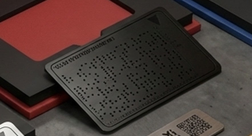 Carbon Fiber 3D Printed Shamir Secret Sharing Card