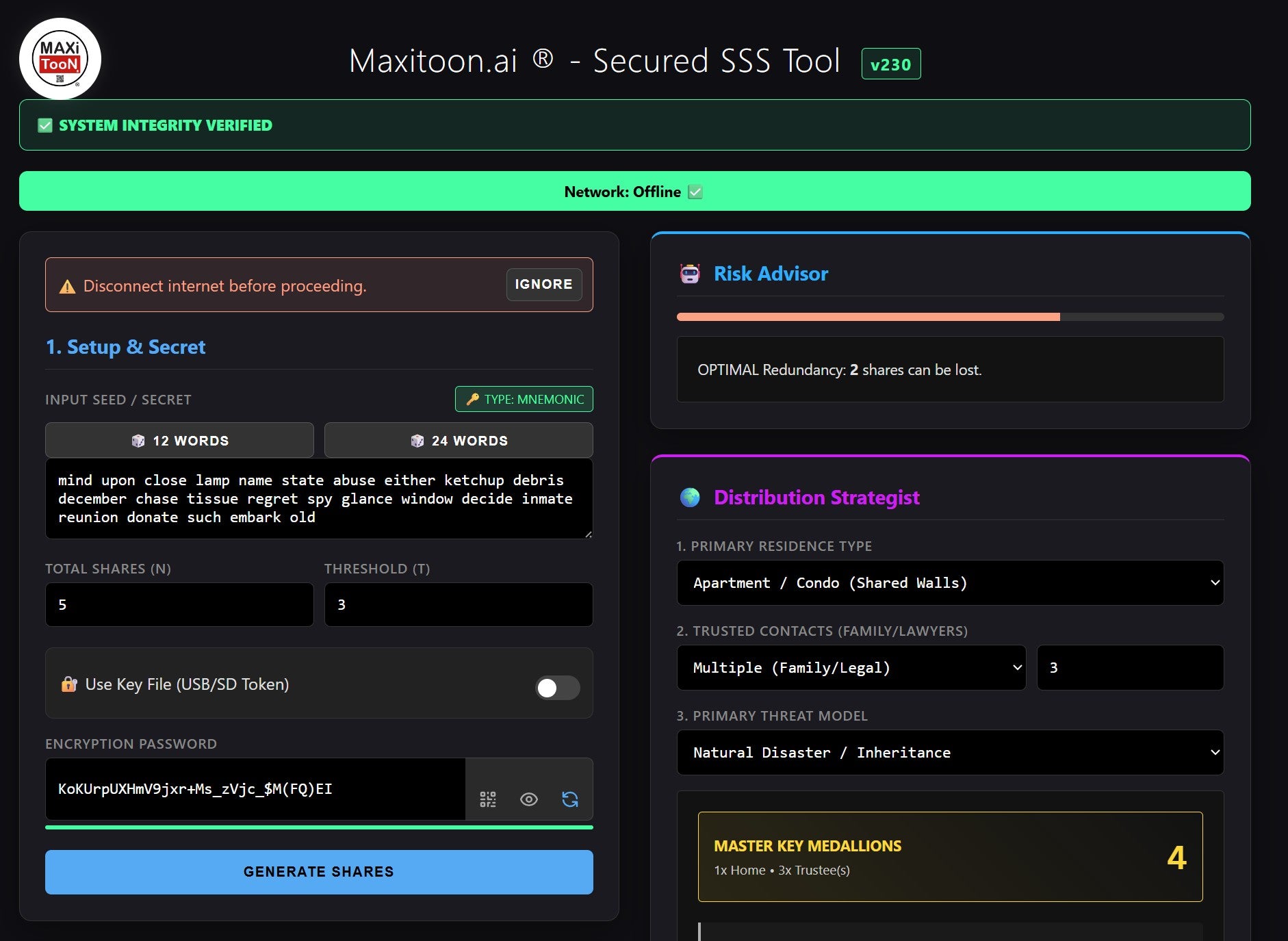 MaxiToon.ai - SSS Tool