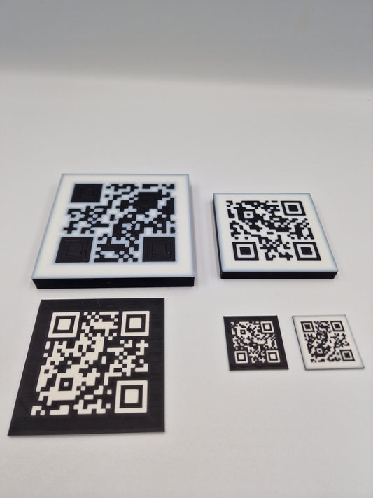 3D-printed QR codes into manufacturing components